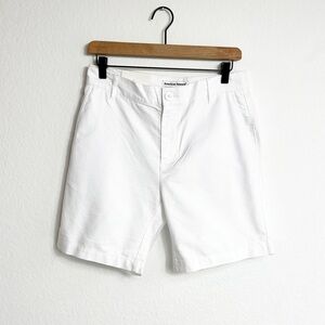 American Apparel The Oxford Bermuda White Women Short Size 29 Brand New
